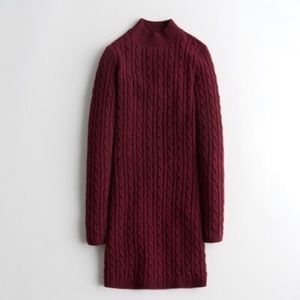 Girls Hollister cable knit sweater dress size M